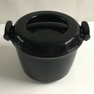 COPY - Pampered Chef Rice Cooker Plus #2779    Black 3 Quart Locking Lid